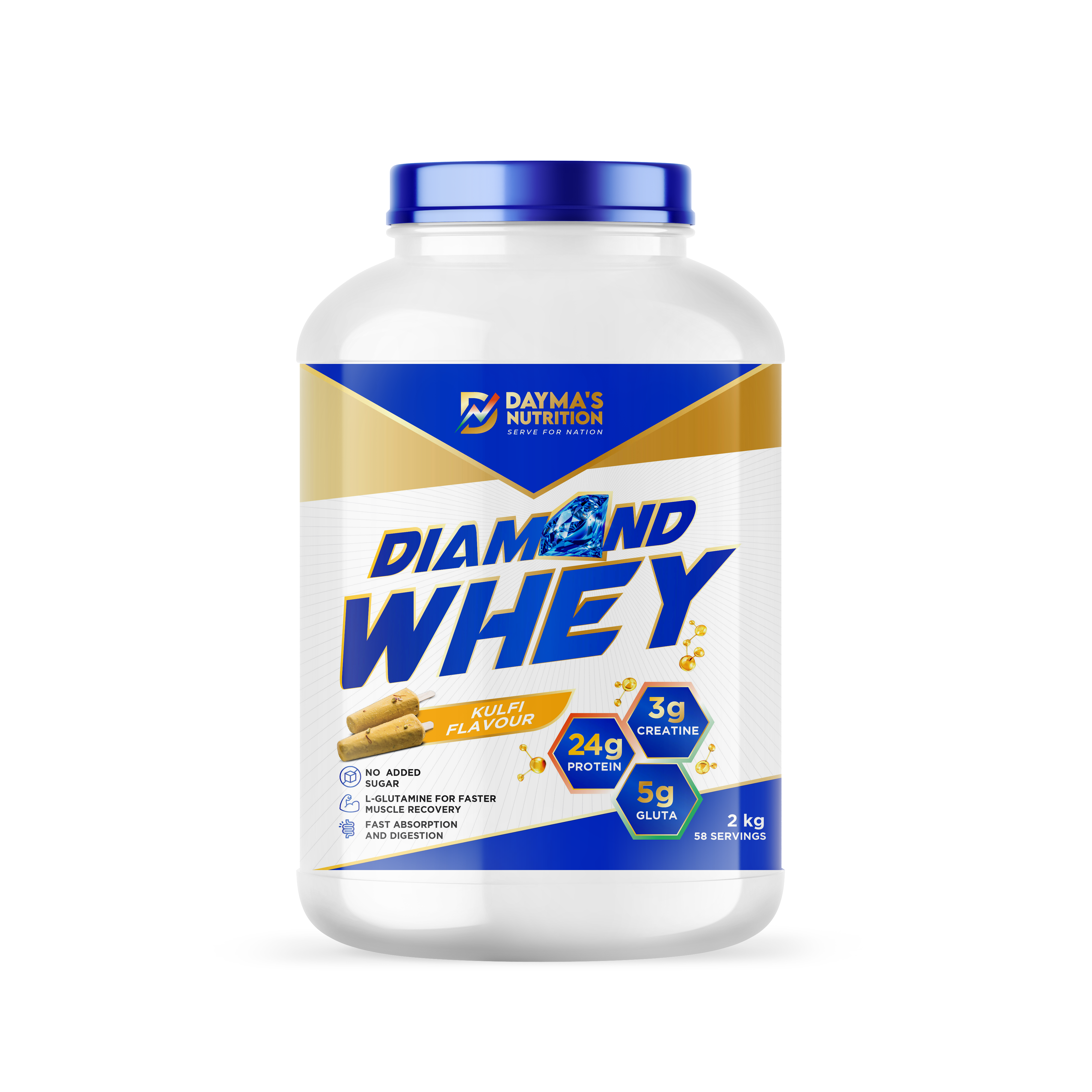 Dayma’s Nutrition-Diamond Whey kulfi_2kg